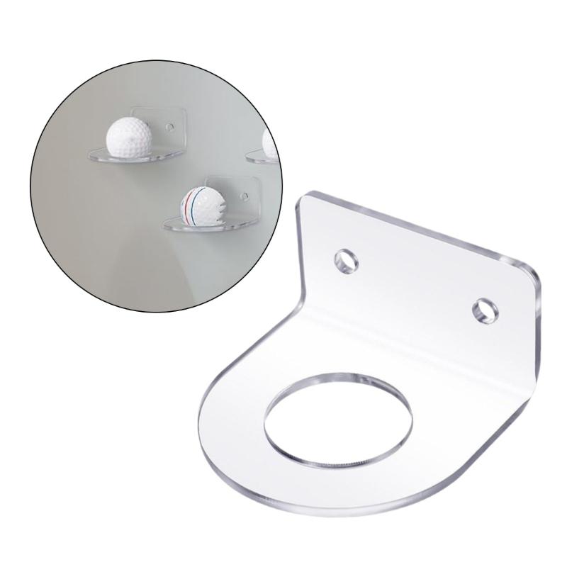 2pcs Wall Mounted Tennis Equipment Rack Space Saving Multi Purpose Acrylic Frame Sports Gears Organization Stand