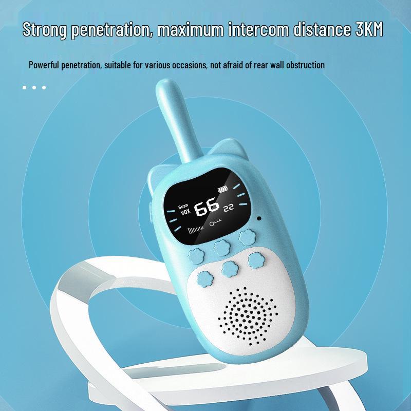 Mini Walkie Talkie Toy for Kids, 3KM Range, USB Charging, Outdoor Play, Parent-Child Interaction, Educational