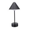 LED Table Lamp Minimalist USB Rechargeable Touch Control Bedside Lamp for Bedroom Study Cafe Black