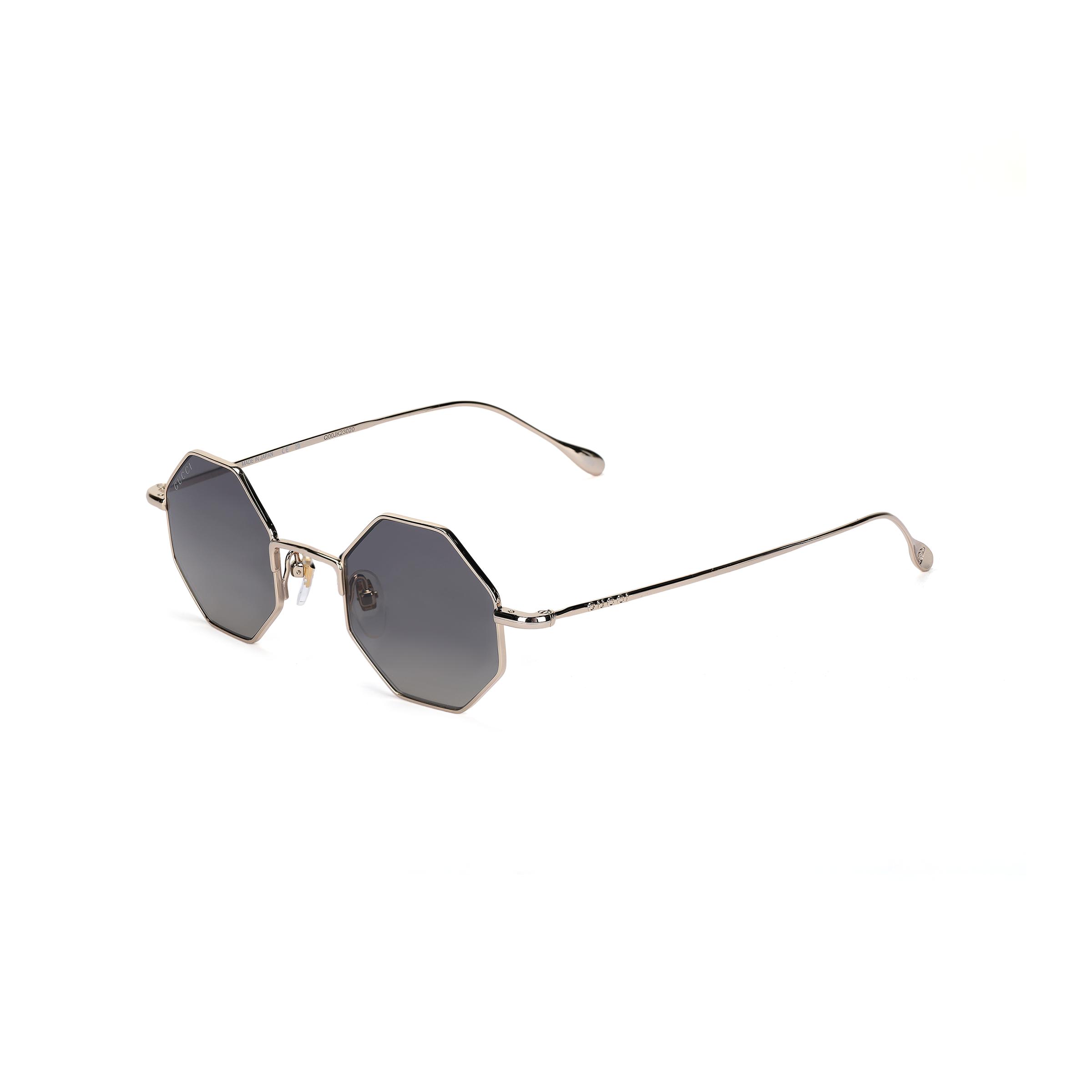 Gucci Original Design Irregular Shape Sunglasses Men sunglasses Gold GG1814S001 Dust Bag+Eyeglass Case (Random Color)
