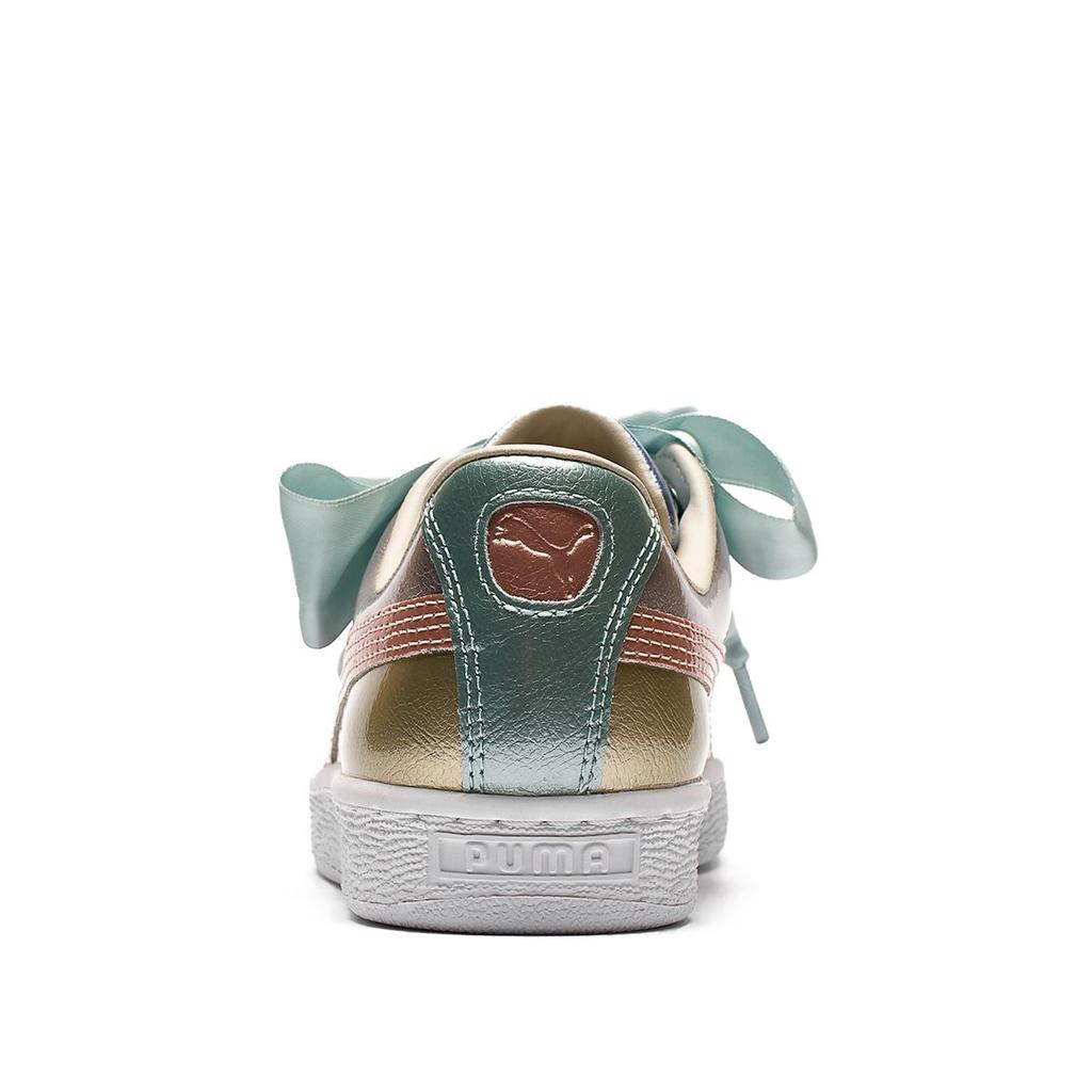 Puma Basket Heart Bauble FM Silver Women Sneakers 364809-01