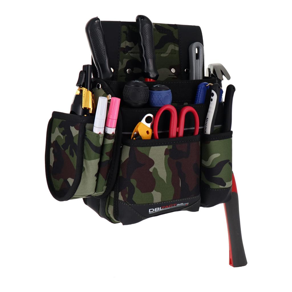 Sankyo Corporation DBLTACT Nail Bag, Green Camouflage, DT-19-GC