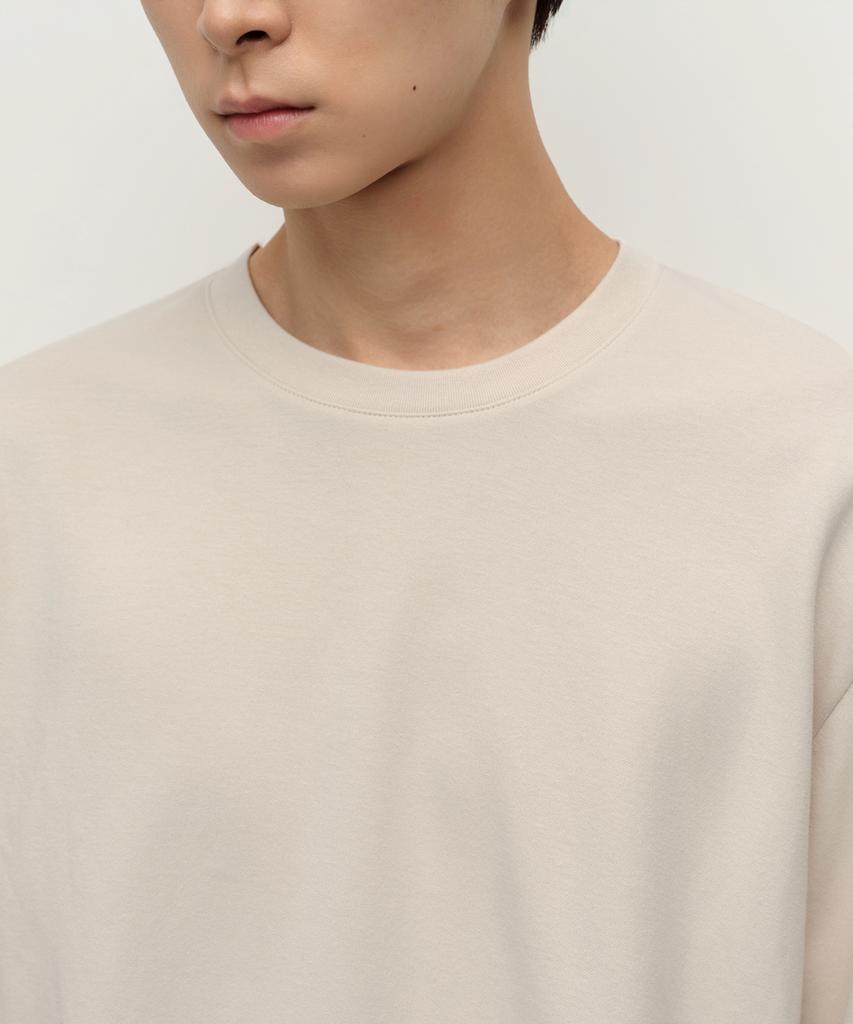 Musinsa Standard [Heat Standard] Crew Neck Long Sleeve T-Shirt [Ecru]