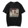 Radiohead Grafikdruck T-Shirt Hip Hop Rockband T-Shirt Mode Lässig Rundhalsausschnitt Kurzarm Übergröße T-Shirt Damen