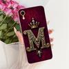 For iPhone XR Case Cover Fashion Crown Luxury A-Z Letters 2D Painted Silicone Casing A2107 A2108 A2105 A2106 A1984