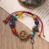Retro Hand-woven Bracelet Tibetan Dzi Bead Bracelet Niche Design Men's and Women's Hand Rope Accessories
