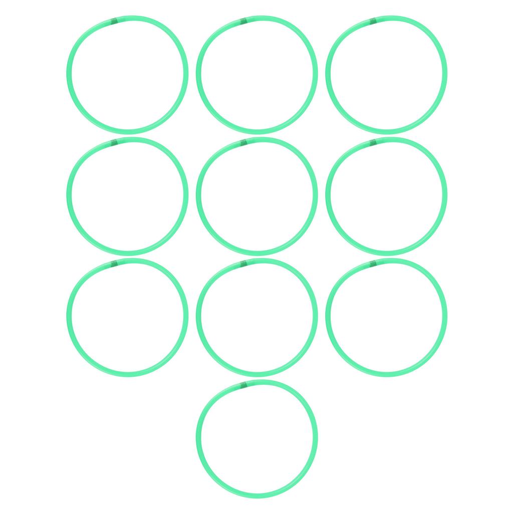 10 Pcs Agility Speed Rings Balance Coordination Sensory Training Jumping Hoop Hollow Green 13.78in