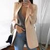 Women's Long Sleeve Jacket Pocket Cardigan Suit Jacket