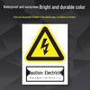 Reflective Aluminum Safety Sign: Electric Shock & No Smoking Warning 