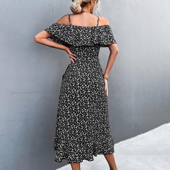 Ladies Dress Slim Waist All Match Sling Design Elegant Versatile Daily Wear