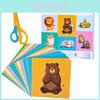 Childrens Animal Theme Paper Cutting Game For Early Learning And Development