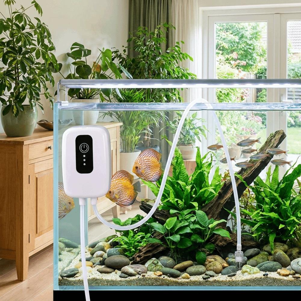 Mute Siphon Pump Mini Electric Suction Drainer  Aquarium Water Change Tool