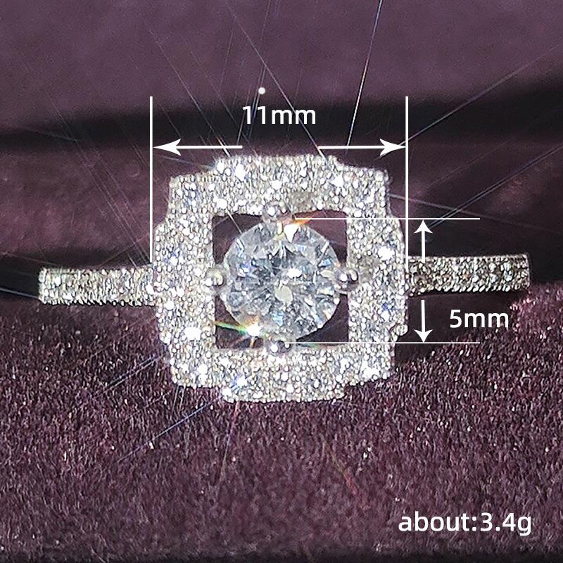 Lindon – bague classique en alliage de cuivre et Zircon, bijoux pour dames, cadeau de fête de promesse de mariage