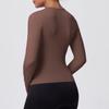Women's Breathable Yoga and Running Top - Casual, Skin-friendly, Long Sleeve, Waist-cinching.