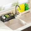 Organizer Detachable Sink Storage Rack Storage Tray Sponge Holder Drain Rack Multi Functional Tray for Kitchen Household