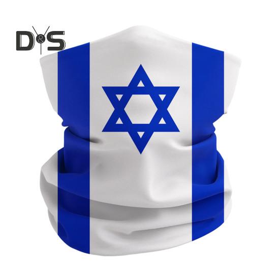 

Флаг Израиля, велосипедная защита для лица, ветрозащитная защита от солнца, дышащая мужская и женская летняя повязка на голову, бандана на шею, гетры белый