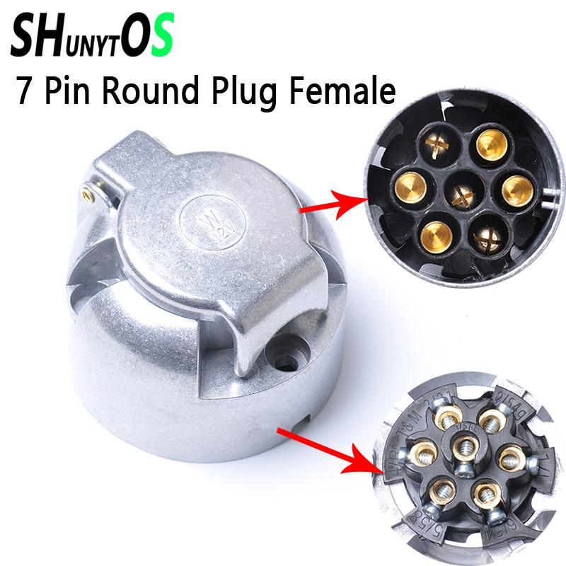 12V 7 Pin Round Plug Female