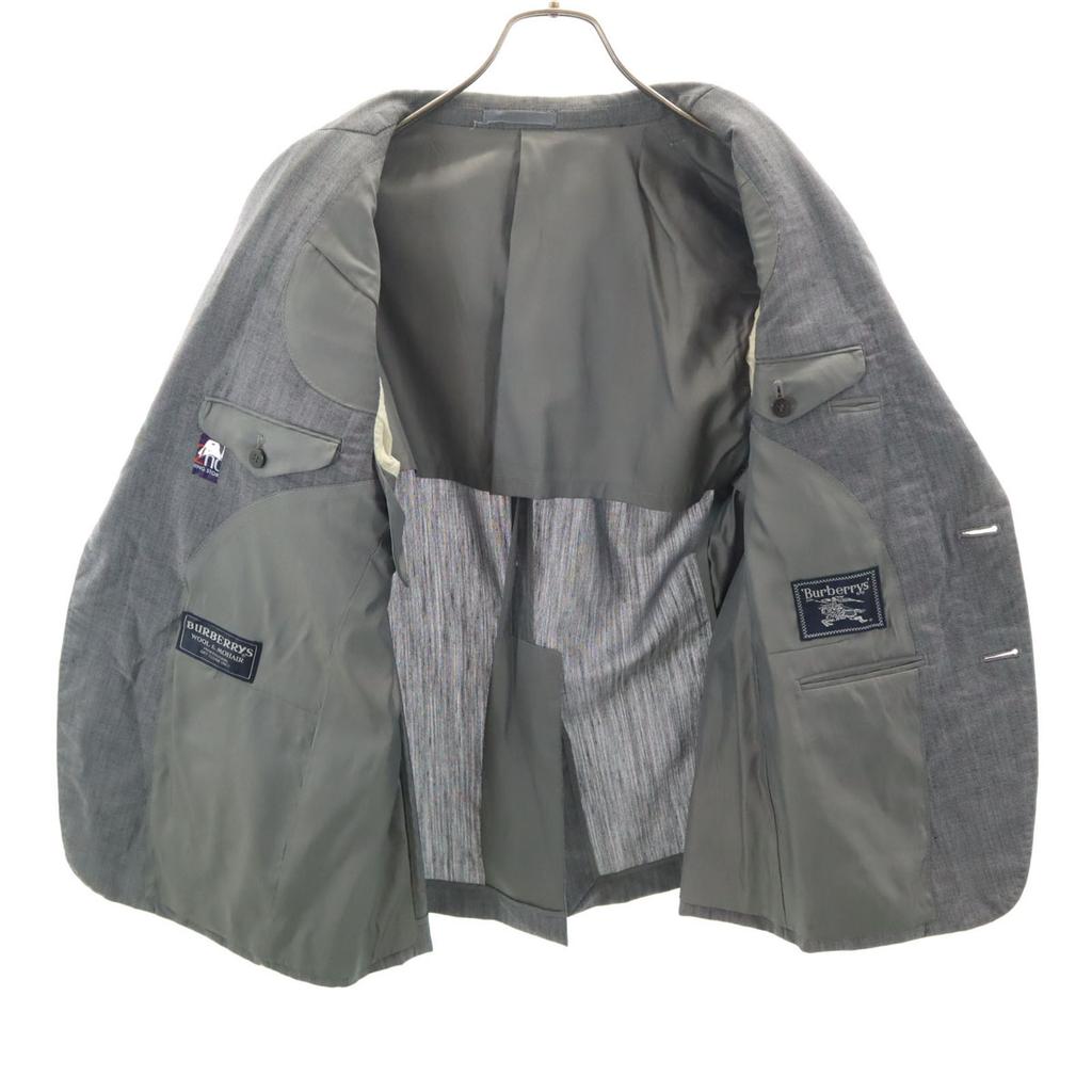 Burberrys 90s Old Striped Pattern tailored jacket BE4 gray Men's Used