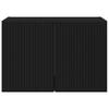 Wall Mounted TV Cabinet Black 59.5 X 31 X 40 Cm Engineered Wood