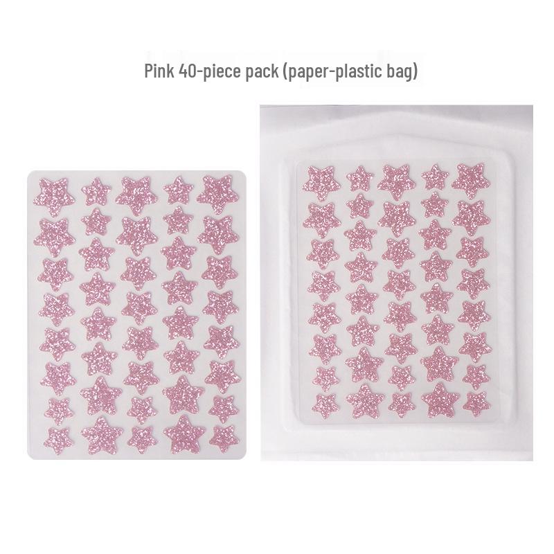 Bochuangke Pimple Clear Glitter Hydrogel Star Patch for Acne & Pus Absorption