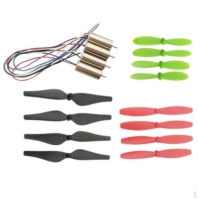 8520 3.7V Sada bezjádrových kartáčových motorů 8.5x20mm + 71/65/55mm Vrtule CW CCW