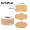 Of 500 Brown Kraft Label Stickers Envelope Seals Wedding Printable for Gift Decoration Canning Jars
