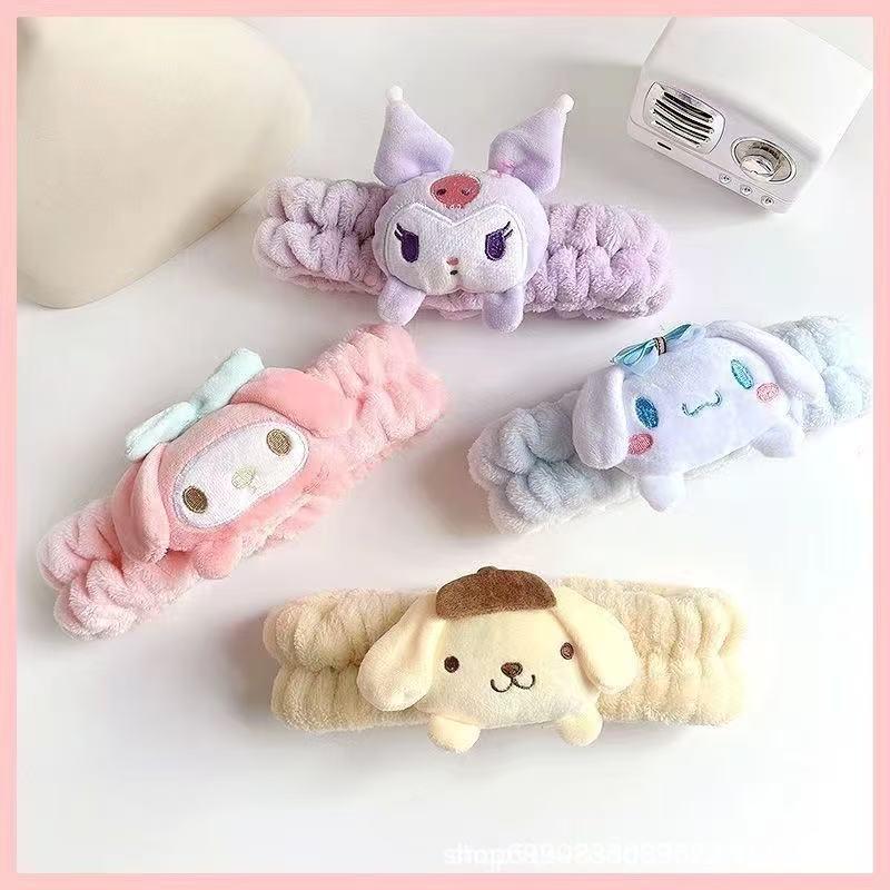 Sanrio Cinnamoroll Plush Hair Tie & Headband for Women Kuromi Headband