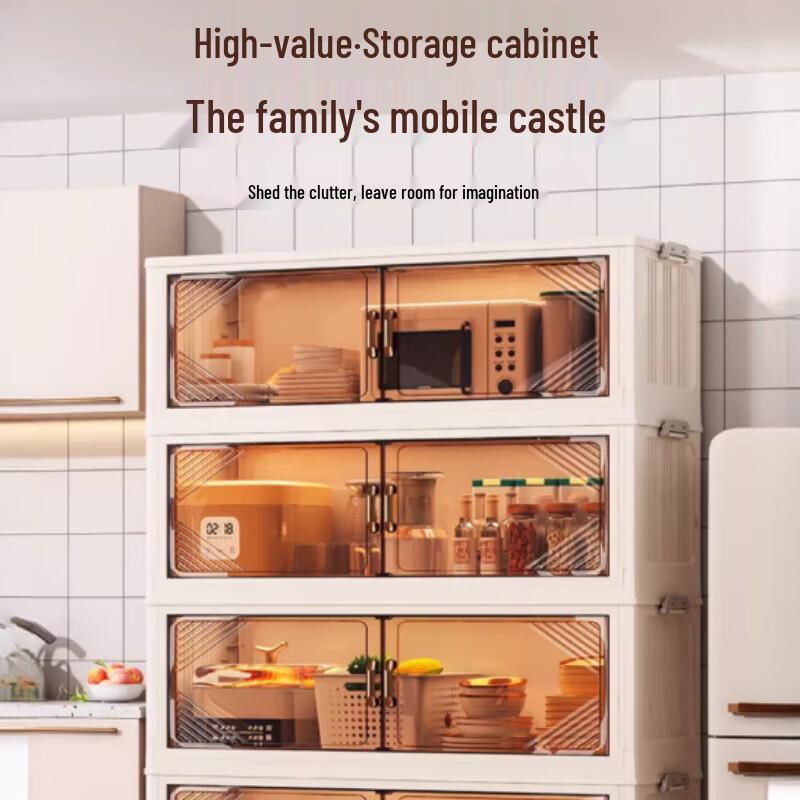 Beifu Heavy-Duty 4-Tier Carbon Steel Kitchen Storage Rack