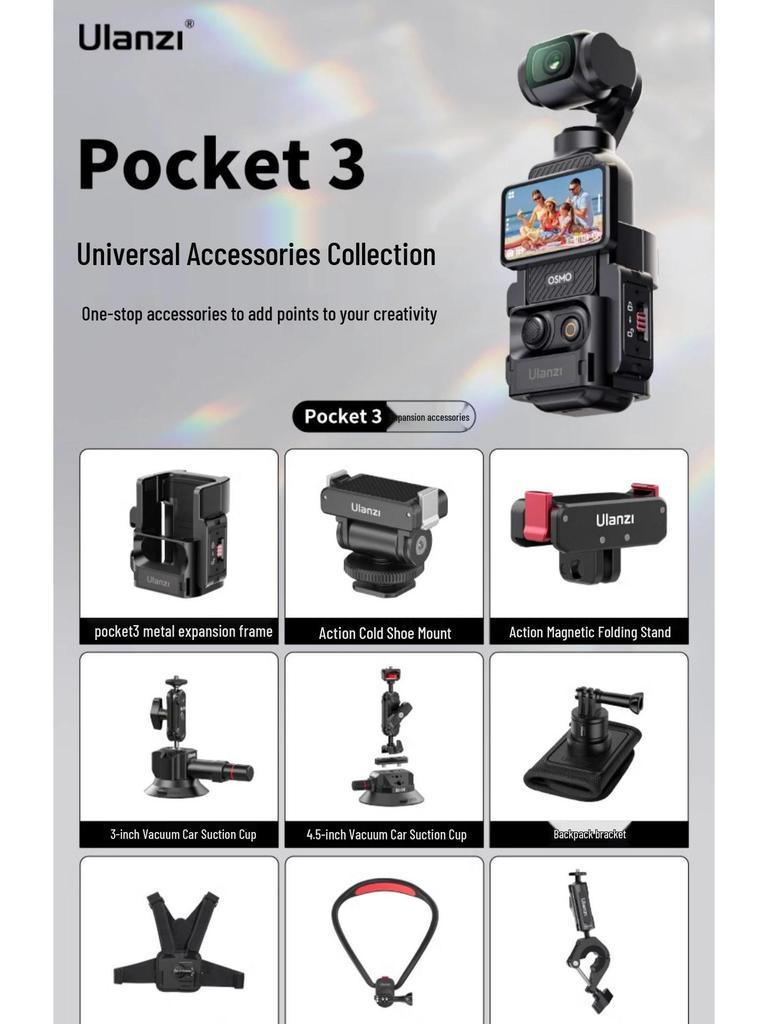 Ulanzi Telaio di Estensione per Supporto Treppiede Magnetico DJI Pocket 3