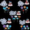 Various Shapes Silicone Lollipop Mold Jelly Chocolate Cake Decoration Mold Kitchen Baking Accessories Epoxy Gum