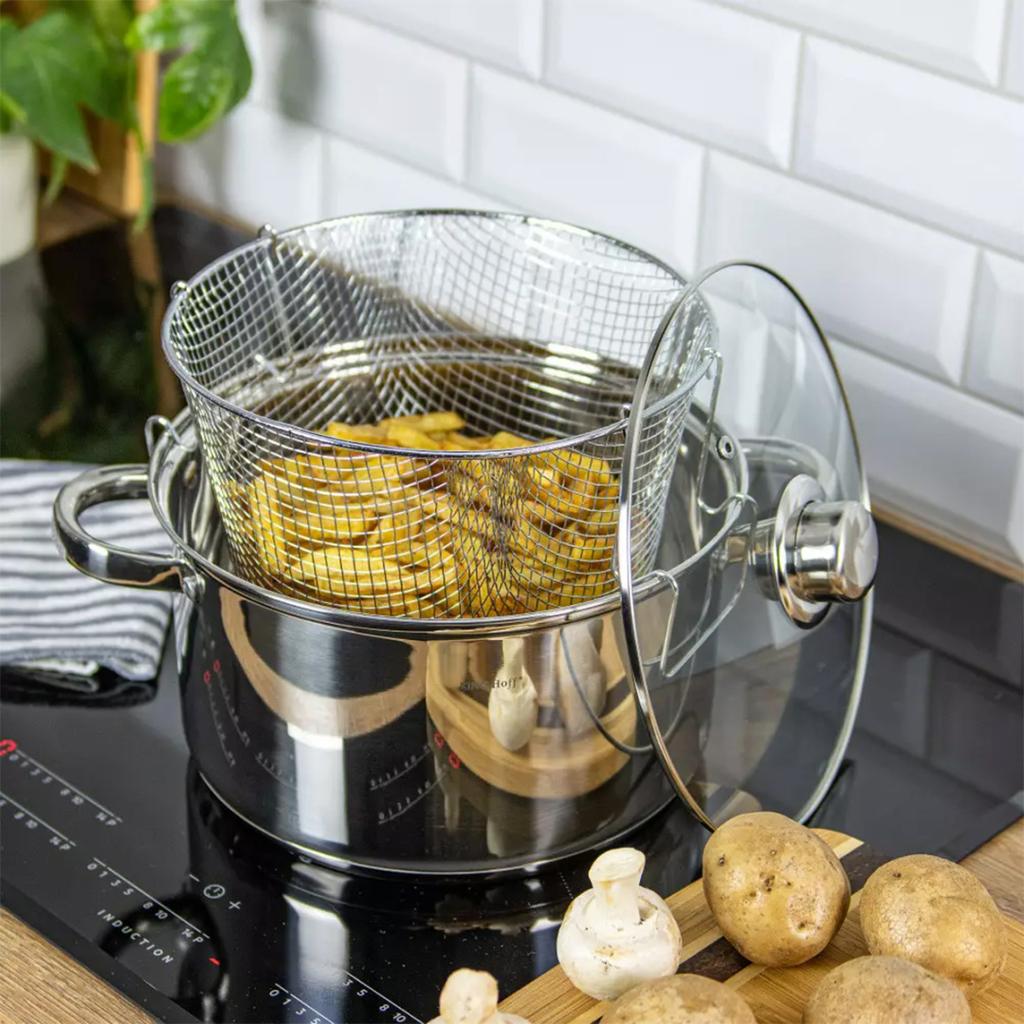 KINGHOFF KH-1630 5.5L PAN MET FRITUURMANDJE