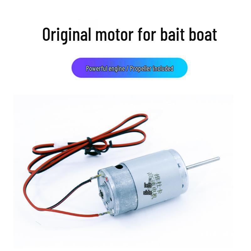 Bait Boat Accessories: Battery, Remote Control, USB Charger, Boat Bag, Antenna, Motor, Propeller, Motherboard.