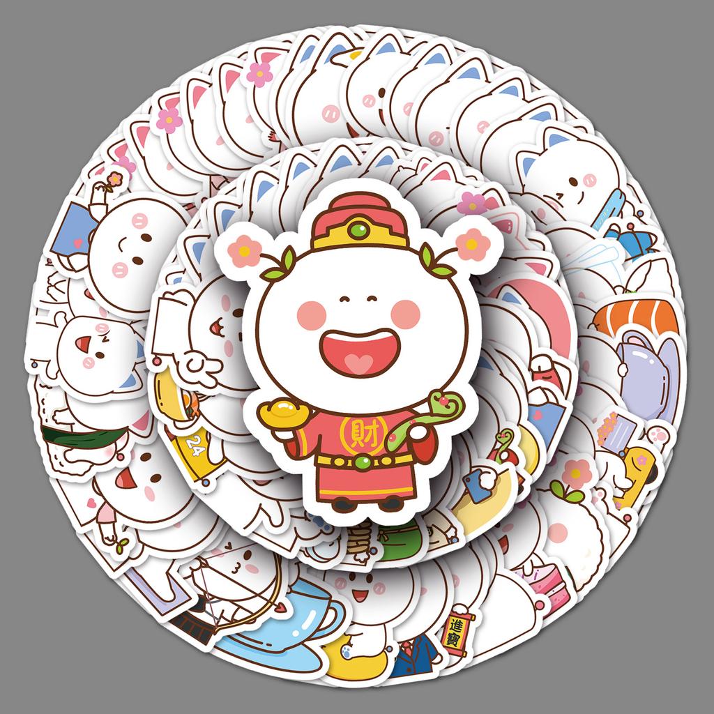 106 Tao Xiaoxian Doodle Cartoon Cute Emoticon Pack Creative DIY Skateboard Water Cup Suitcase Sticker Waterproof