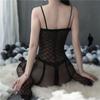 Sex Underwear Passion Set Transparent Sexy Seduction Open Crotch Mesh Socks Uniform Mesh Suspender One-piece