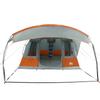 Vidaxl Campingzelt, 5-Personen, Grau-Orange, Wasserdicht