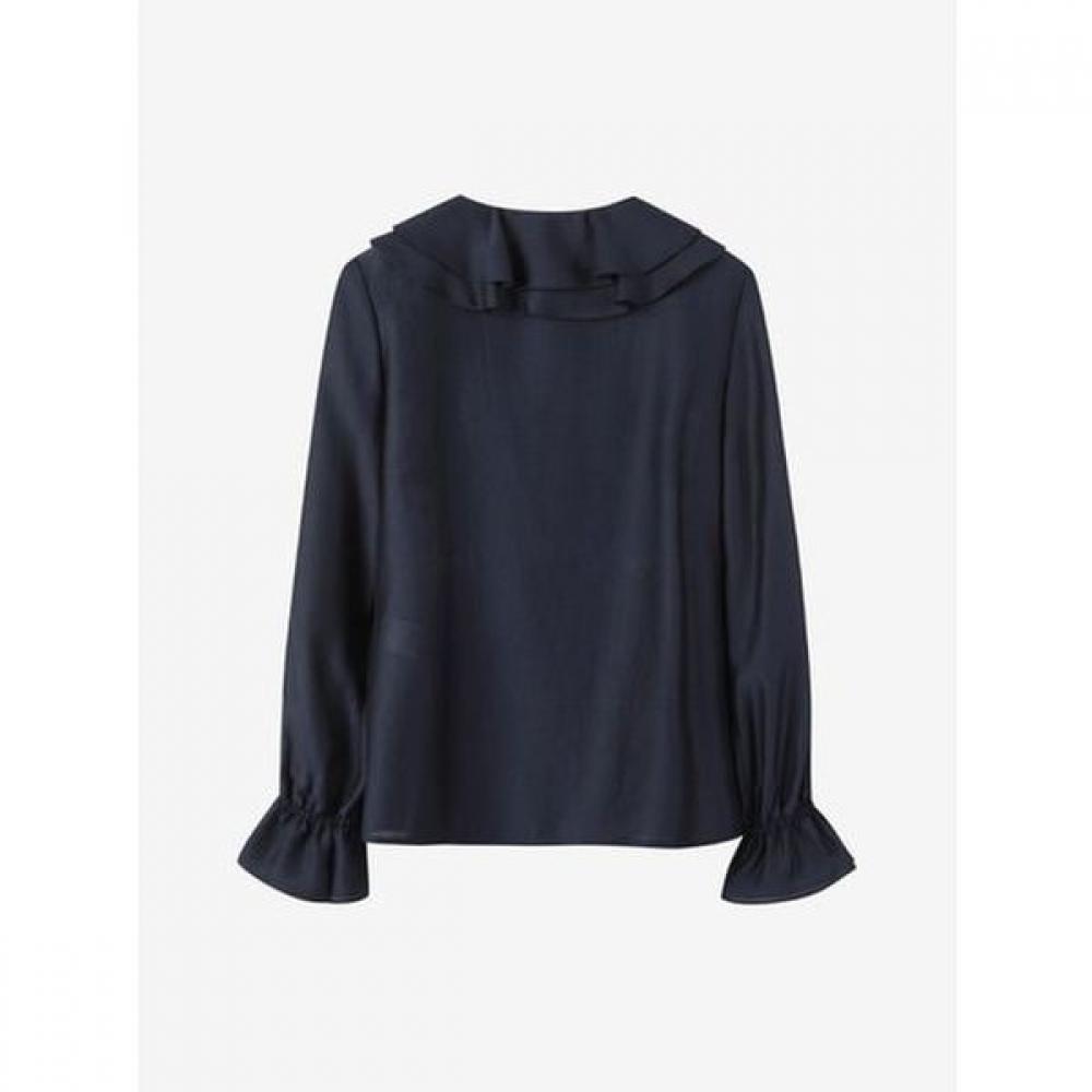 Cc Collect Double Ruffle Collar Blouse  C261msc011 