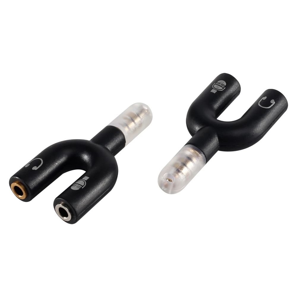 Cord Adapter Audio Line Audio Cable Microphone Connector Earphone Splitter Cable U Type Adapter