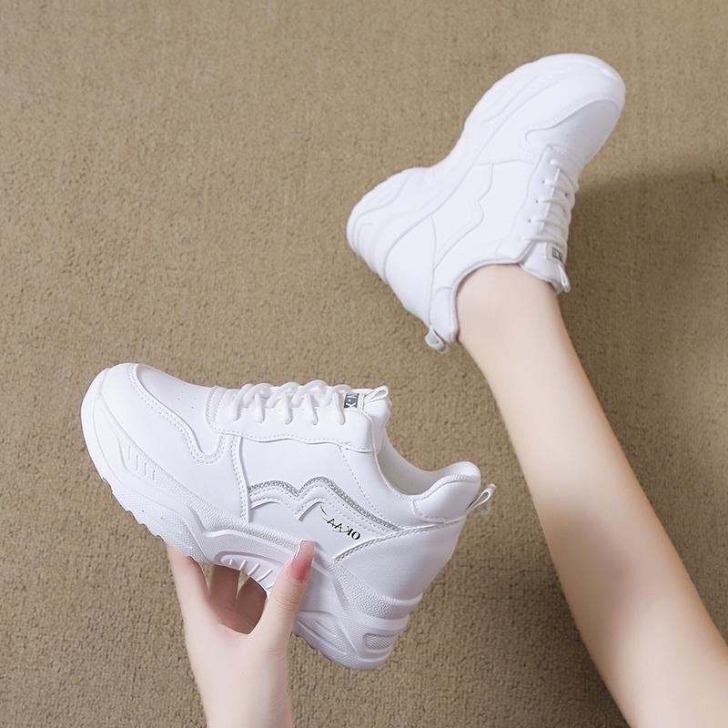2025 New Style Women's Spring Autumn Korean Version Sports Shoes Soft Bottom Travel Running Casual Single Shoes Polyurethane Sol