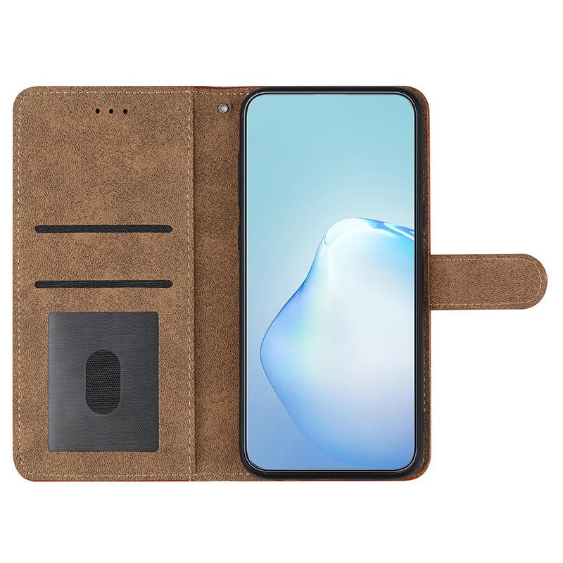 

For Samsung Galaxy S24 Ultra Leather Case Lines Imprinted Wallet Stand Cover Black