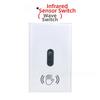 Touchless Infrared Wall Switch Non Contact Hygienic Tempered Glass AC 100 240V 50 60Hz 10A Dual Status Lights L N Wiring
