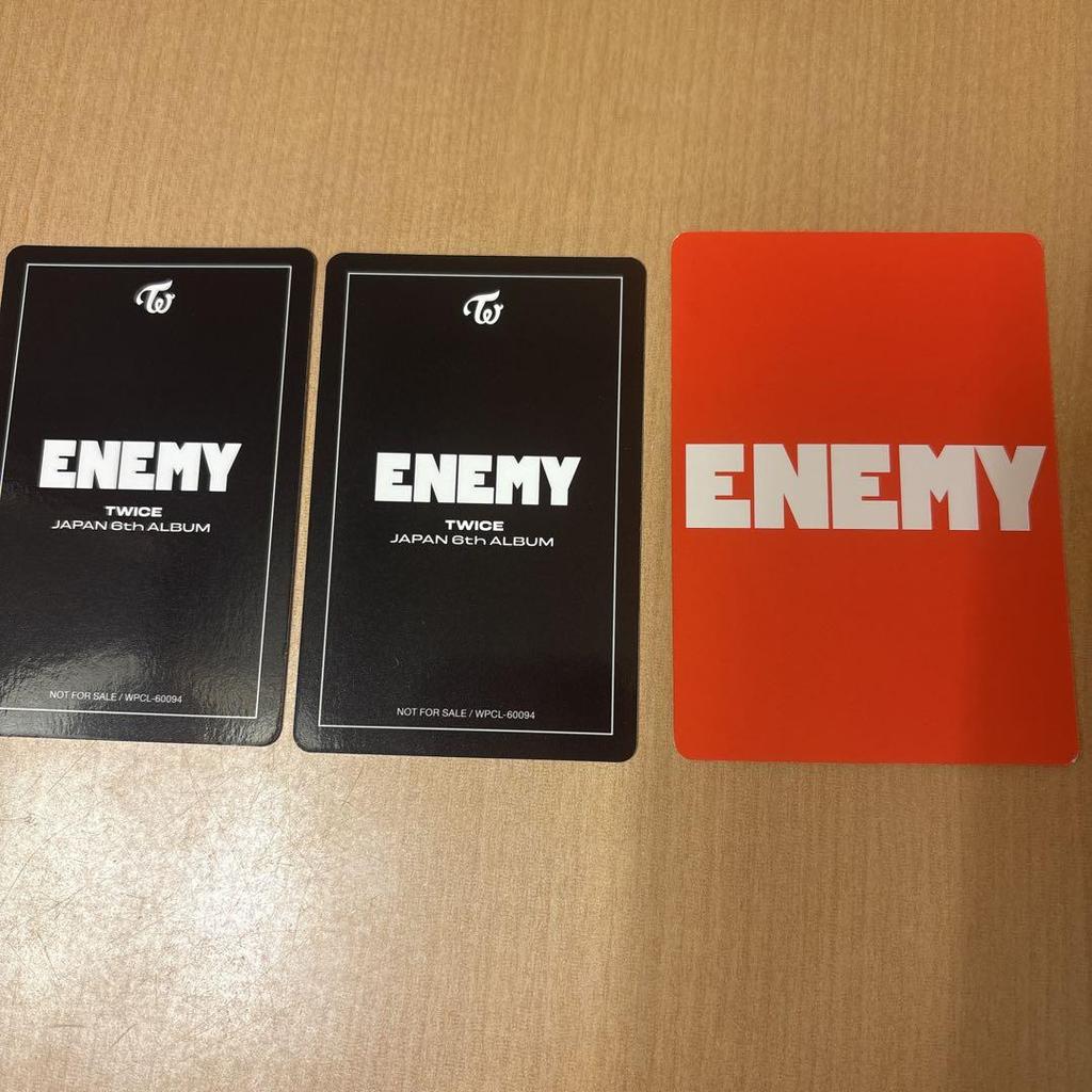 [USED] TWICE Sana ENEMY Trading Card Fukuoka Venue Limited Trading Card Sana Edition CD Opened