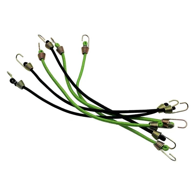 Elastic Bungee Cord Heavy Duty Luggage Straps Rope Hooks 25cm Stretch Tie Tent Outdoor Accessories