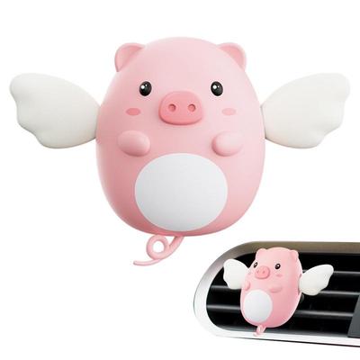 Niedlicher Schwein Auto Lufterfrischer Niedliches Schwein Auto Lüftungsschlitze Ornament Klimaanlagenauslass Clip Autodekorationen Ständer Innenraumzubehör