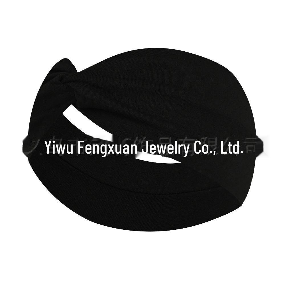 

«Нескользящая эластичная повязка на голову для йоги — широкая, ярких цветов, впитывающая пот, для бега и упражнений»