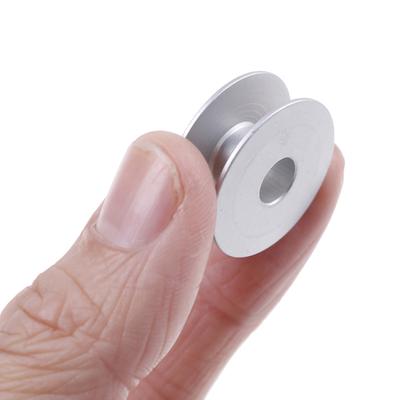10Pcs 21Mm Industrial Aluminum Bobbins For Singer Brother Sewing Machine Tools