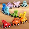 Wooden Dinosaur Magnetic Number Train Toy for Children