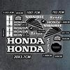 2025 for Motorcycle Decoration Stickers Reflective Waterproof Helmet Racing Decals HRC Accessories Sponsor Stickers