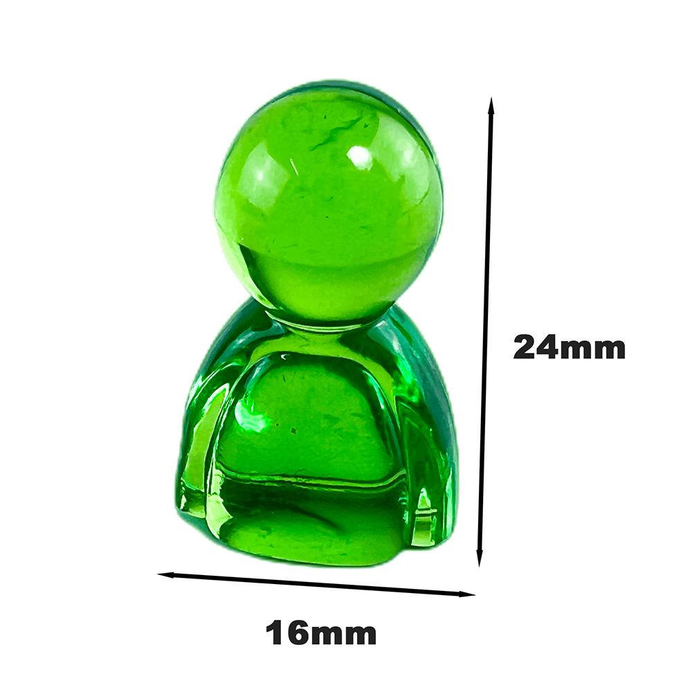 10 stücke Acryl Bunte Humanoiden Schach Stücke 24*16mm für Bord Spiel Karte Spiele Marker Zubehör