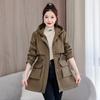 The New Women's Removable Liner, Piled and Thickened Pie Overcome the Cotton-padded Coat, Medium and Long Large Fur Collar Waist Cotton-padded Coat.