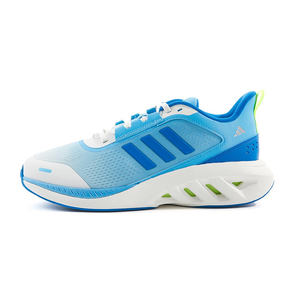 Adidas All Day Power E Versatile PU Fabric Synthetic Leather Slip-Resistant Durable Low-Top Long Distance Running Shoes Men Sneakers Sky-Blue IH6035